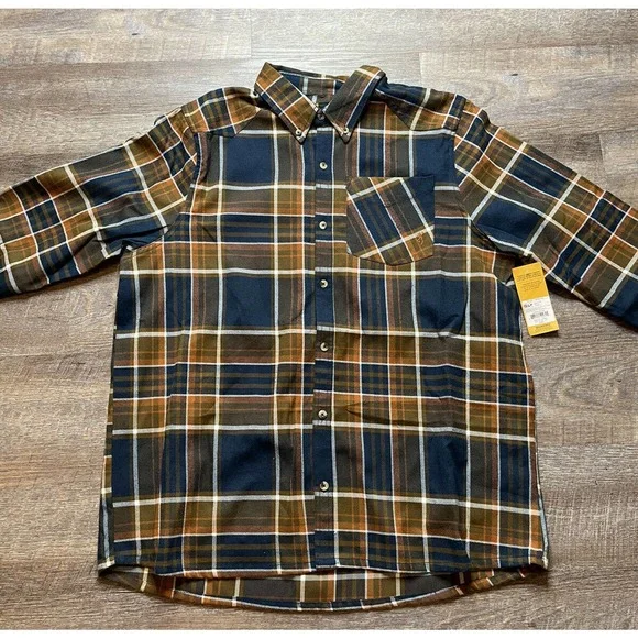 Browning | Shirts | Browning Mens 2xl Hunter Flannel Blue Yellow Shirt K2